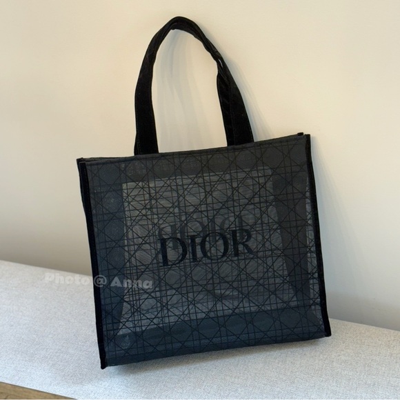Dior Black Mesh Tote Bag - Picture 10 of 11